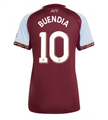 Aston Villa Emiliano Buendia #10 Replika Hjemmebanetrøje Dame 2025-26 Kortærmet